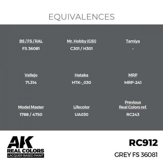 Hovedbilde RC912 Grey FS 36081