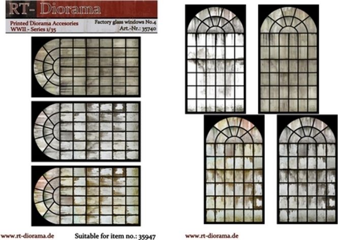 Main Image RT-Diorama 1:35 - 35740 Factory Glass Windows ...