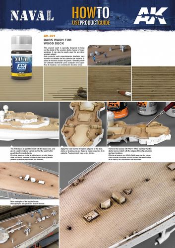 AK-Interactive AK301 Dark Wash for Wood deck