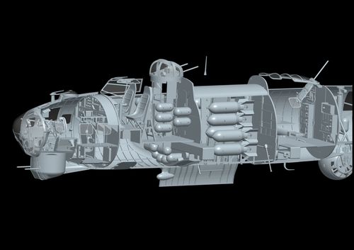 HK Models 1:32 - Boeing B-17G Flying Fortress - late Production