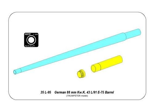 88 mm E-75 Barrel