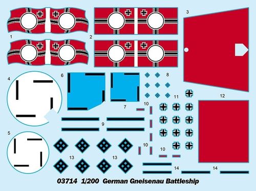 Trumpeter 1:200 - German Gneisenau Battleship (03714)