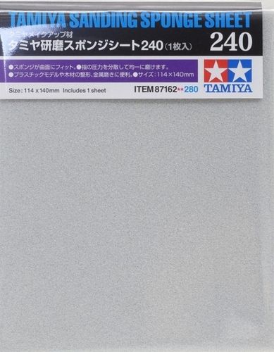 Tamiya 87162 Polishing Sanding Sponge Sheet P240
