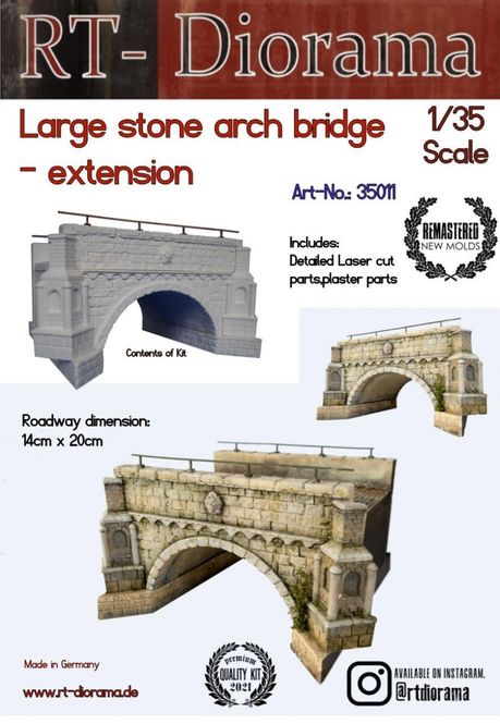 Main Image RT-Diorama 35011 Large Stone Arch Bridge - ...