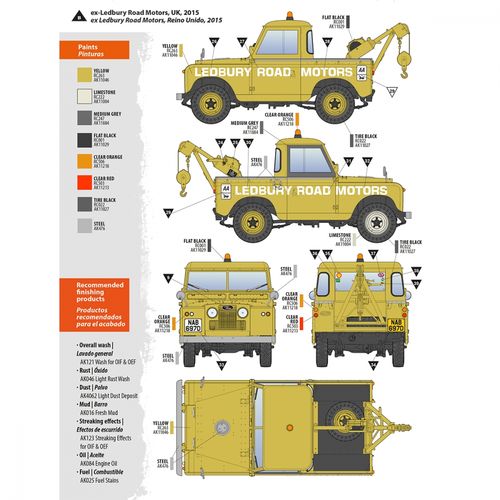 AK-Interactive 1:35 - Land Rover 88 Series IIA Crane-Tow Truck 35014