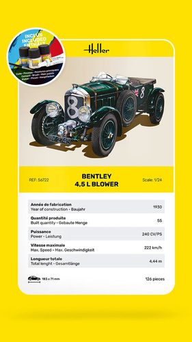 Heller 1:24 - Bentley 4,5 L Blower - Starter Set 56722 