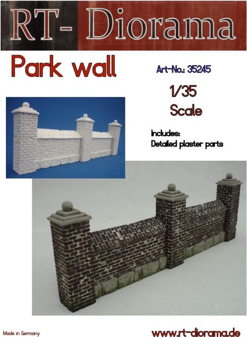 Main Image RT-Diorama 35245 Park Wall (1:35)
