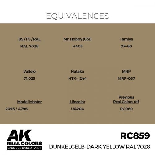RC859 Dunkelgelb-Dark Yellow RAL 7028