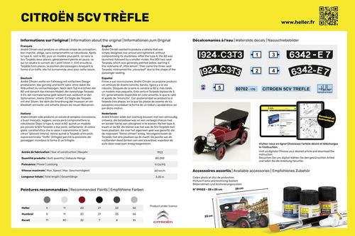 Heller 1:24 - Citroën 5CV Trèfle (80702)