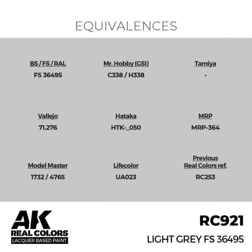 RC921 Light Grey FS 36495