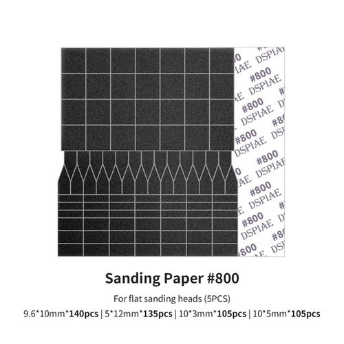 DSPIAE Sanding Paper for Flat Reciprocating Sanding Head #800