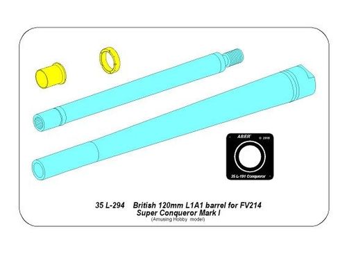 British 120mm L1A1 barrel for FV214 Super Conqueror Mark I