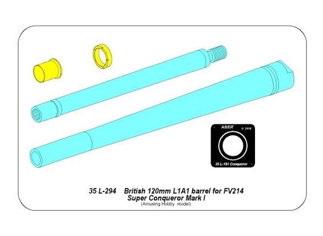 Hovedbilde British 120mm L1A1 barrel for FV214 Super ...
