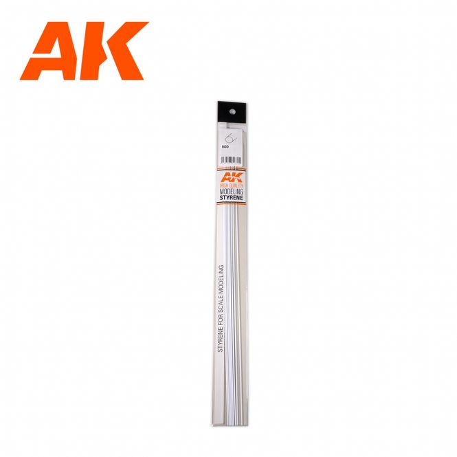 Main Image Rod 1.50 diameter x 350mm - STYRENE STRIP