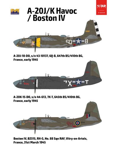 HK Models 1:32 - Douglas A-20J/K Havoc / Boston IV