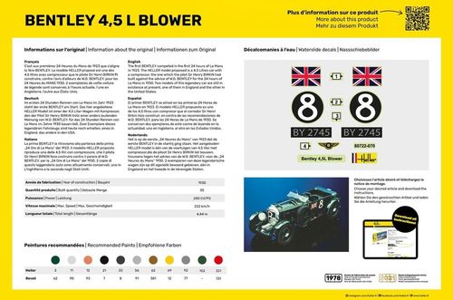 Heller 1:24 - Bentley 4,5 L Blower (80722)