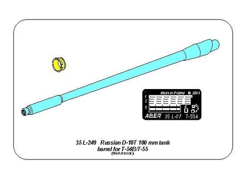 Russian D-10T 100mm tank barrel for T-54B/T-55