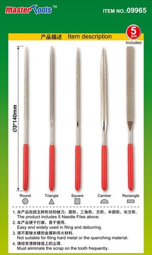 Master Tools - Assorted diamond files set