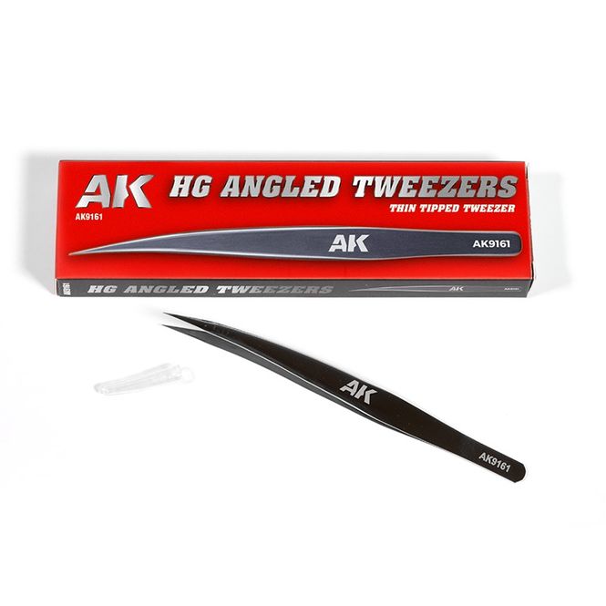 Hovedbilde AK Interactive - HG Angled Tweezers 01 Thin ...