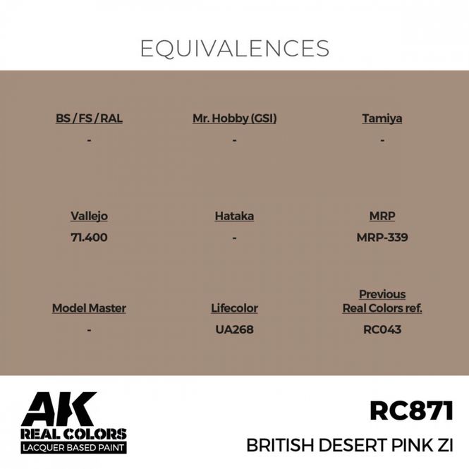Hovedbilde RC871 British Desert Pink ZI
