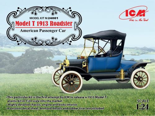 ICM 1:24 - Model T 1913 Roadster, American Passenger Car (24001)