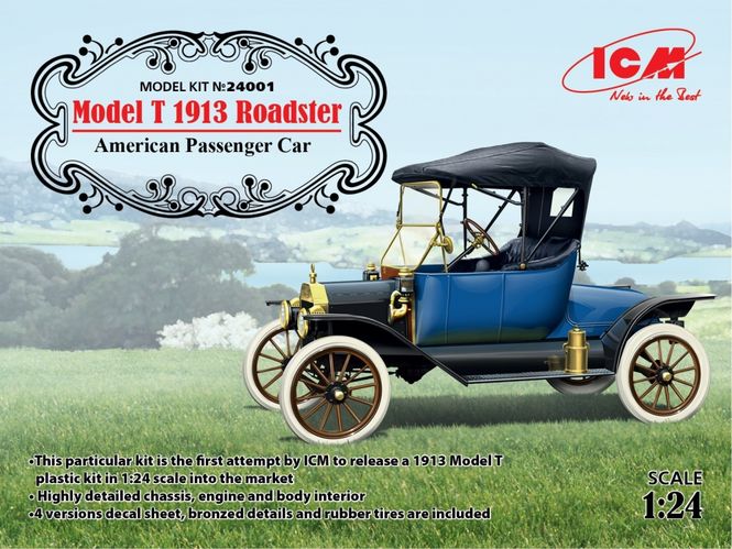 Hovedbilde ICM 1:24 - Model T 1913 Roadster, American ...