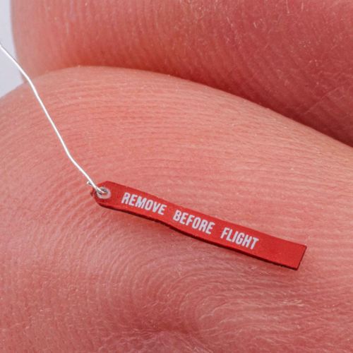 ANYZ Remove before flight signs 7,0 mm + 8,5 mm + 10,0 mm (WHITE)