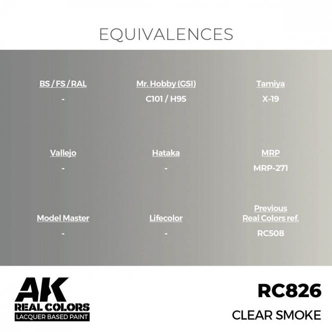 Hovedbilde RC826 Clear Smoke