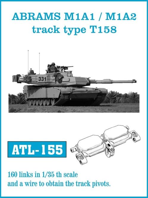 Hovedbilde FriulModel 1:35 - ATL-155 Abrams M1A1, M1A2 track ...