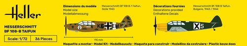 Heller 1:72 - Messerschmitt Bf 108-B Taifun 80231 