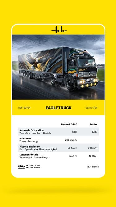 Hovedbilde Heller 1:24 - Eagletruck (80784)