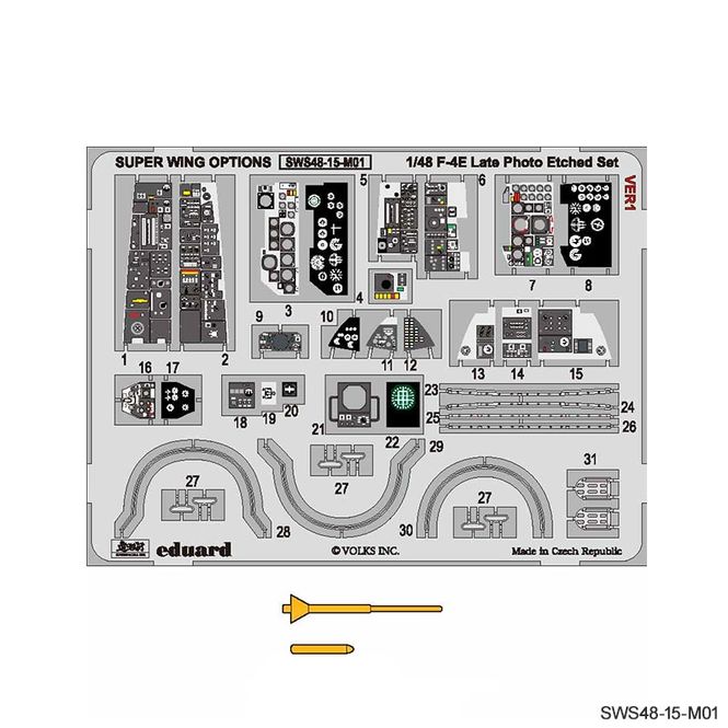 Hovedbilde SWS48-15-M01 F-4E Late Photo-Etched Set