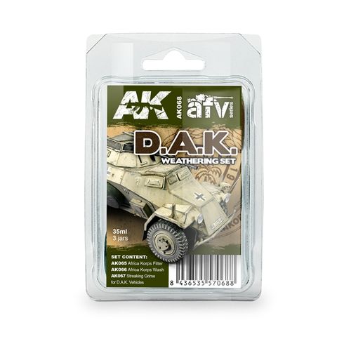 AK-Interactive AK068 Afrika Korps Weathering Set