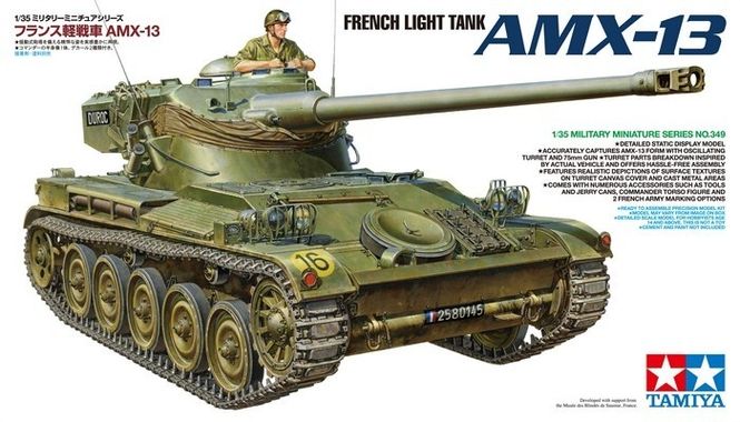 Hovedbilde Tamiya 1:35 - French Light Tank AMX-13 (35349)