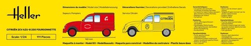 Heller 1:24 - Citroën 2CV AZU-B 250 Fourgonette (82701)