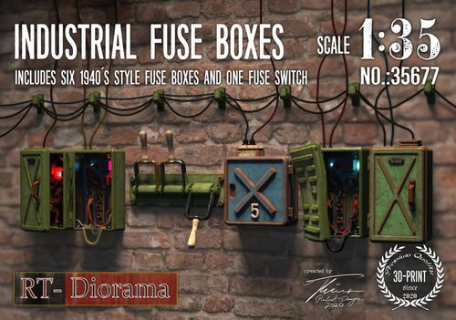 RT-Diorama 1:35 - 35677 Industrial Fuse Boxes