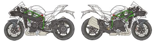 Tamiya 1:12 - Kawasaki Ninja H2 Carbon (14136)