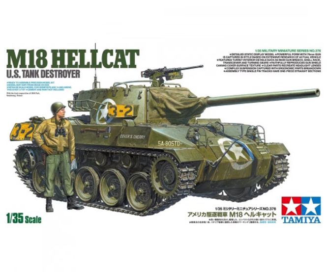 Hovedbilde Tamiya 1:35 - U.S. Tank Destroyer M18 Hellcat ...