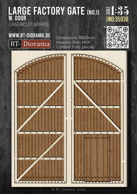 Hovedbilde RT-Diorama 1:35 - 35938 Large Factory Gate with ...