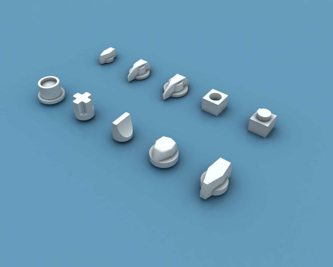 Hovedbilde ANYZ Dials & Knobs 2 for 1:32 1:35 (200 pcs)