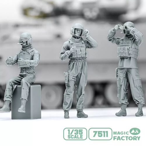 Magic Factory 1:35 - 7511 Modern US Army Combat Vehicle Crew Set (2020s)