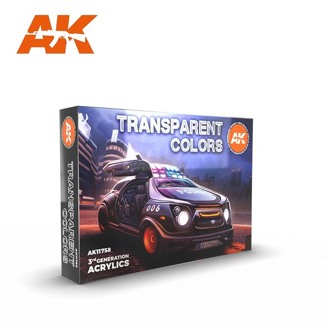 Main Image AK-Interactive AK 11758 TRANSPARENT COLORS SET
