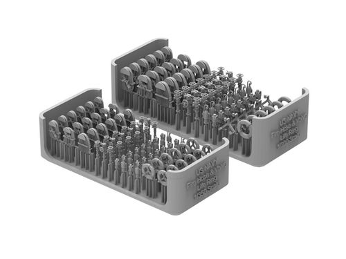 HS Models 1:200 - US Navy Fire Hose & Velve, Life Ring Set
