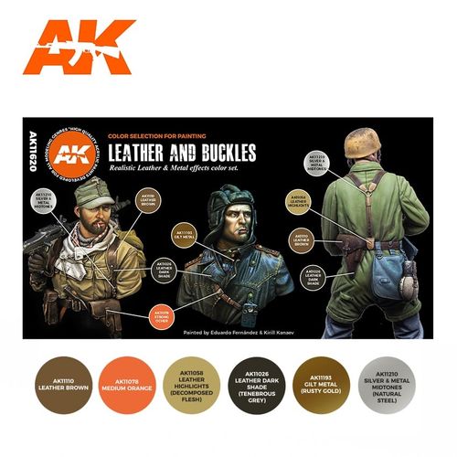 AK-Interactive AK 11620 LEATHER AND BUCKLES SET