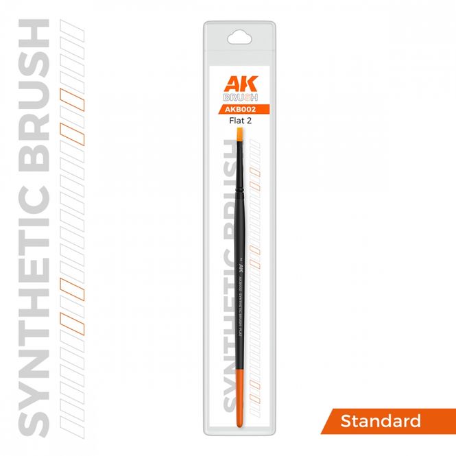 Main Image AK-Interactive B002 AK Synthetic Brush - Flat 2