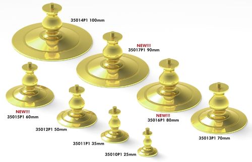 Pontos Model - Buffed and Polished Solid Brass Pedestals Type 25 (35010P1)