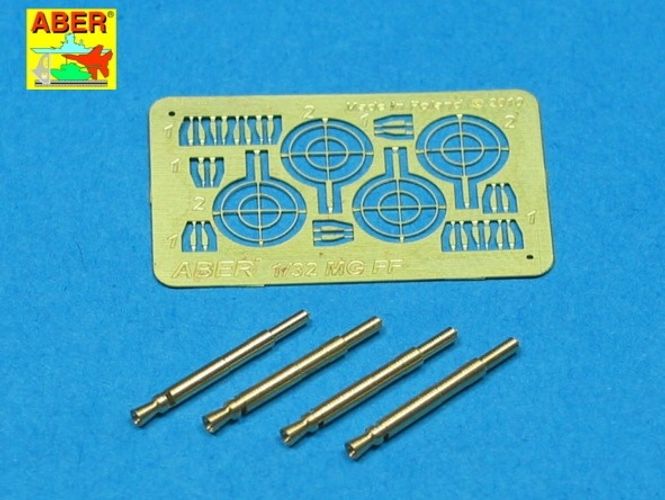 Hovedbilde 4 barrels for MG FF - Aber Models