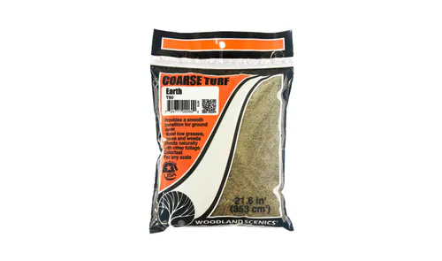 Coarse Turf Earth Bag - Woodland Scenics T60