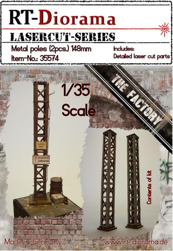 RT-Diorama 1:35 - 35574 Metal Poles (2 pcs - 148 mm)