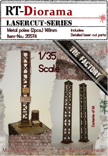 Hovedbilde RT-Diorama 1:35 - 35574 Metal Poles (2 pcs - 148 ...